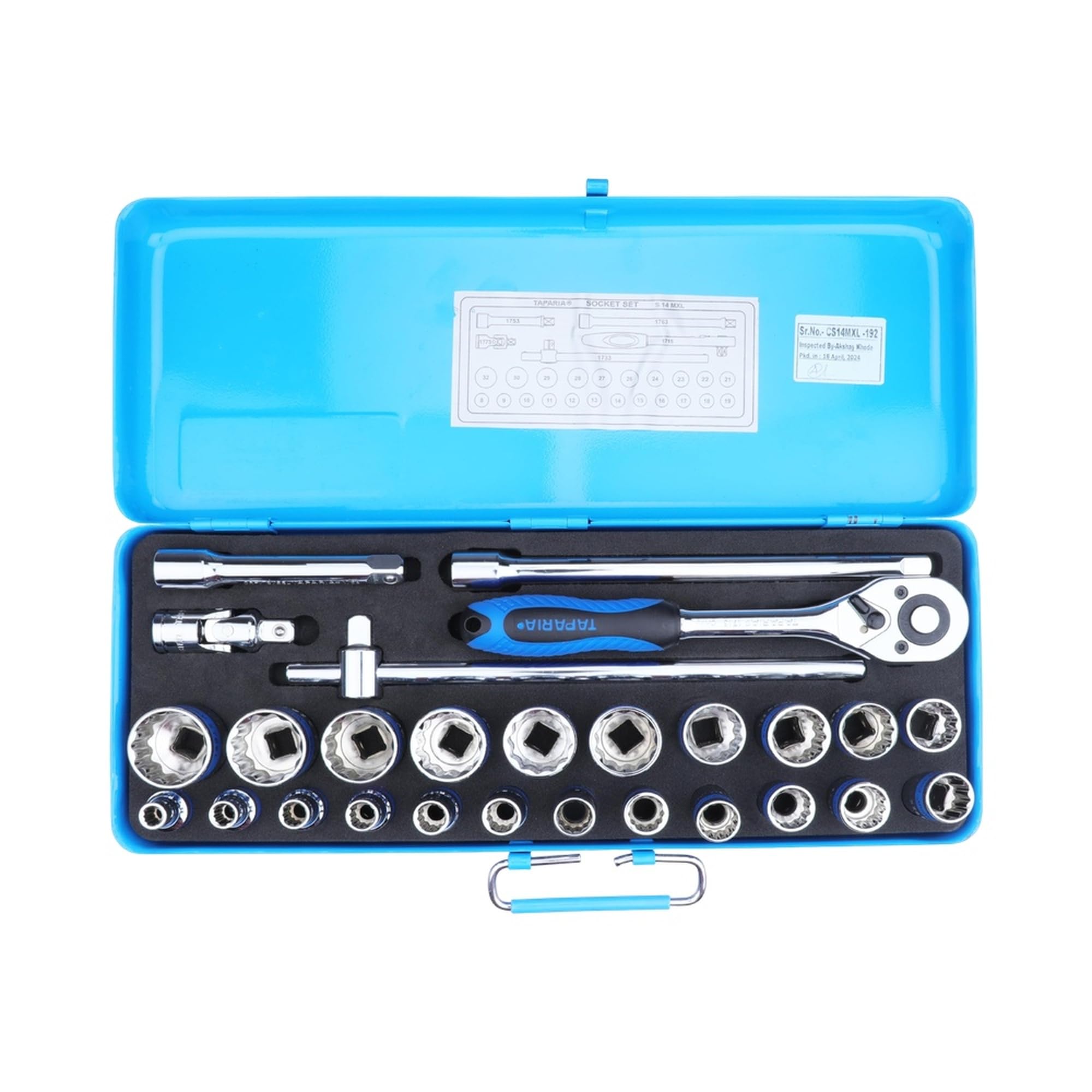 Taparia S14MXL 1/2-Inch Square Drive Socket Set