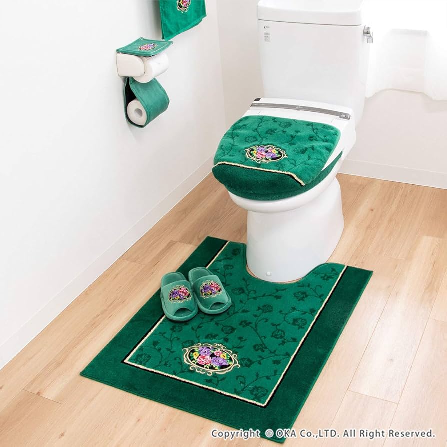 オカ(OKA) トイレマット ピンク 約85cm×67cm シェニールロゼ オカ(OKA) トイレマット ピンク 約85cm×67cm シェニールロゼ