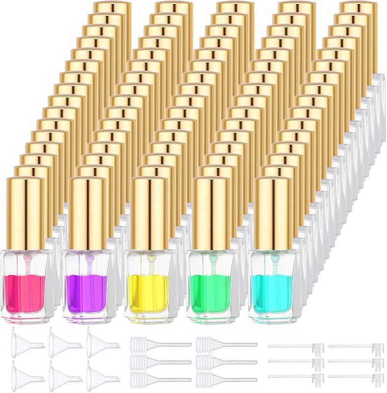 Segbeauty Frascos Atomizadores de Perfume em Vidro com 3 mL e Kit de Recarga, Pacote com 80