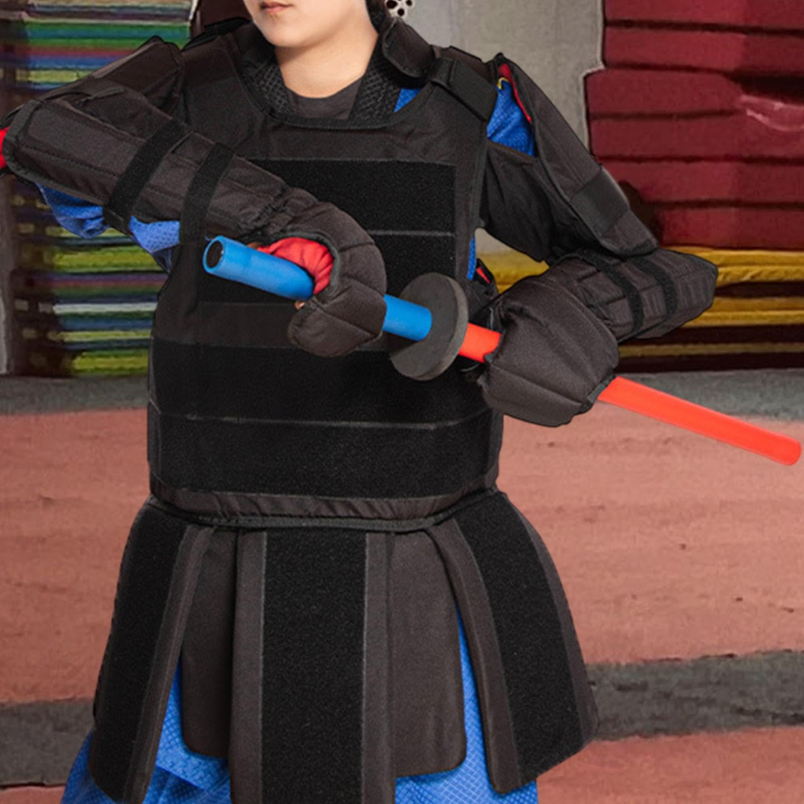 Conjunto de 2 Espadas de Entrenamiento en Espuma para Artes Marciales, Bokken Portátil