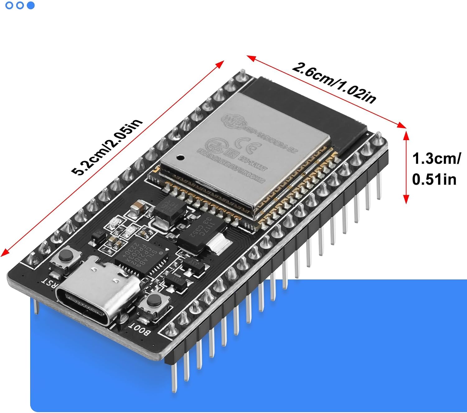 FancyWhoop 6PCS ESP32 ESP-32S ESP-WROOM-32 Development Board Kits User ...