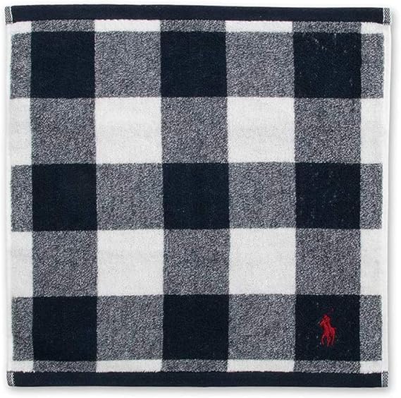 Amazon 名入れ刺繍 ラルフローレン タオルハンカチ Polo Ralphlauren ハンドタオル カントリーチェック ネイビー 刺繍無し ハンカチ バンダナ 通販