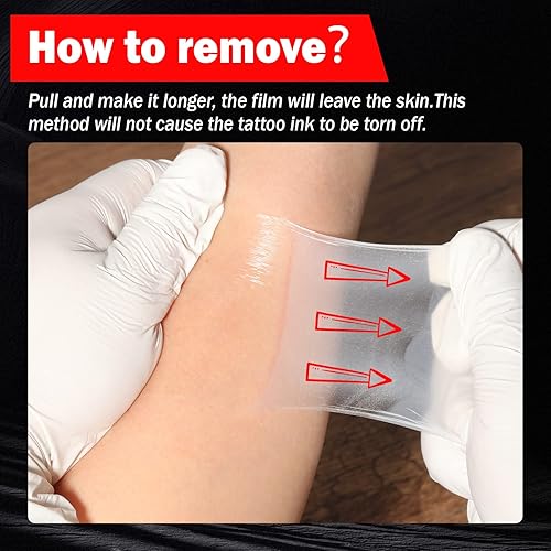 Miniatura 6 de Vendaje de cuidado posterior del tatuaje, 8 "x 10 yardas, vendaje impermeable para tatuajes, cinta de cobertura de tatuaje de segunda piel,