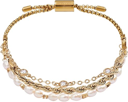Alex and Ani Crystal + Pearl Stranded Bracelet Set