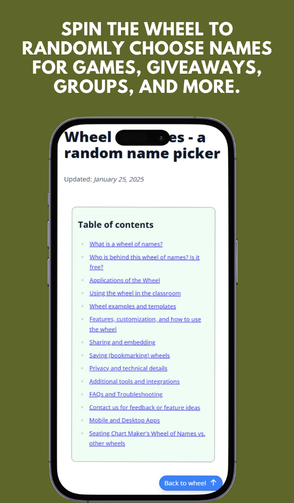 Name Spinner - App on Amazon Appstore
