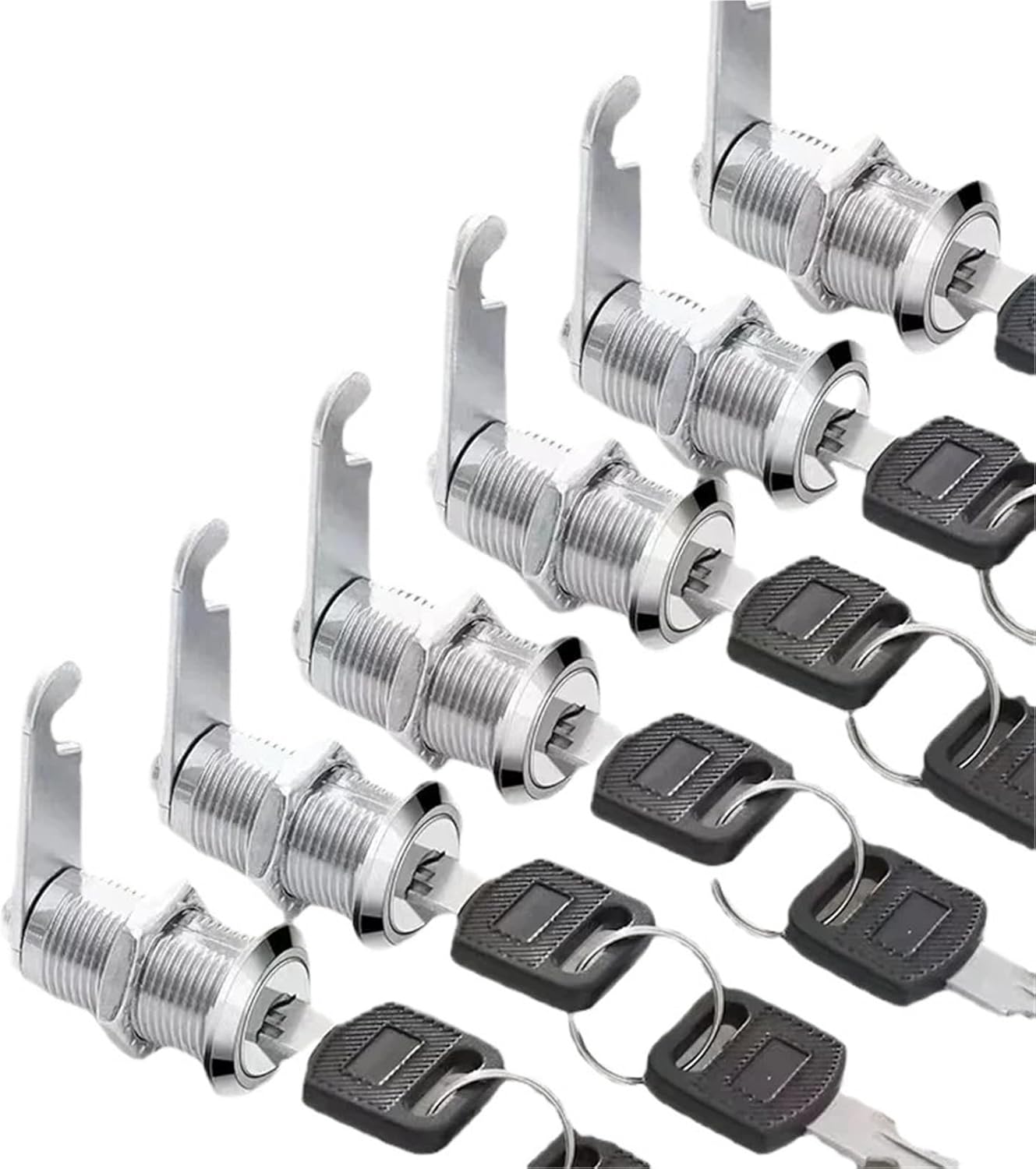Security Lock 16/20/25/30mm Cabinet Locks Filing Cabinet Post Mailbox Drawer Cupboard Locker Security Furniture Locks with 2 Key(B-30mm)
