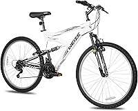 WEIZE 26 Inch Dual Suspension Mountain Bike - 18-Speed High-Carbon Steel MTB for Men Women Adults, Adjustable Seat & Suspension Fork