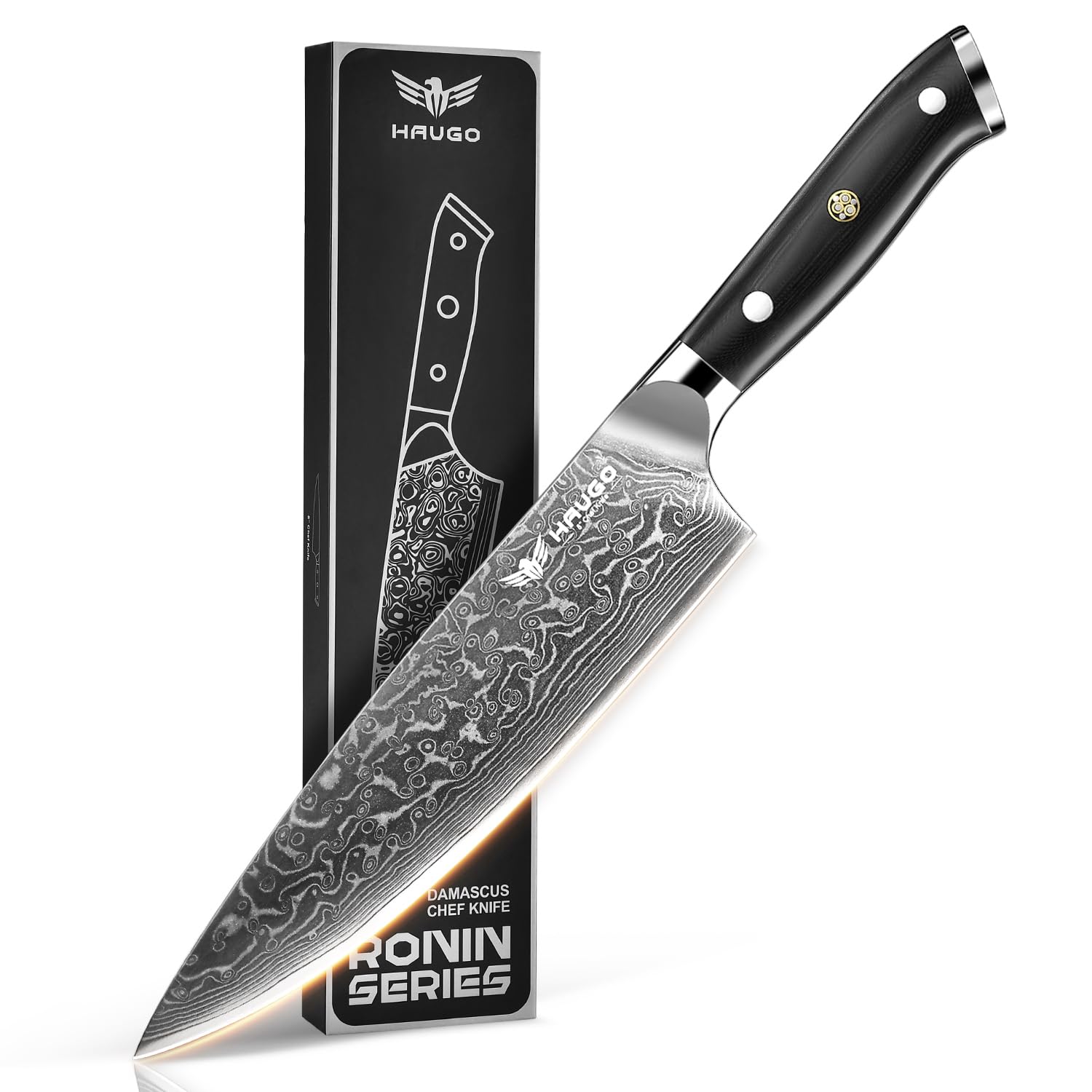 Haugo Damascus Chef Knife