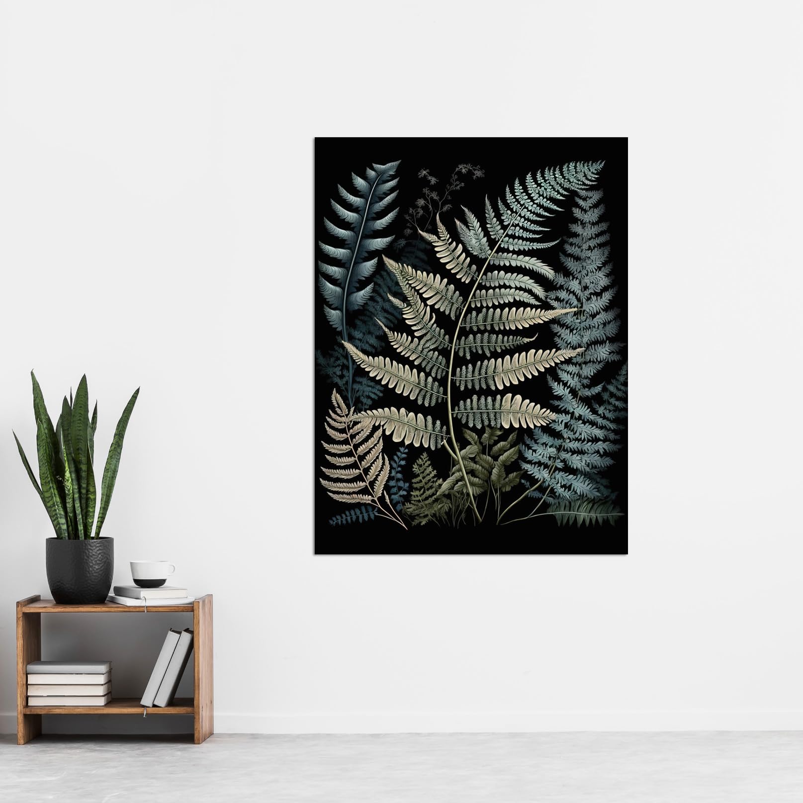 Artery8 Fern Frond Species Detailed Botanical Illustration Extra Large XL Wall Art Poster Print, Unframed Paper 24X32, 81L x 61W cm - Image 2