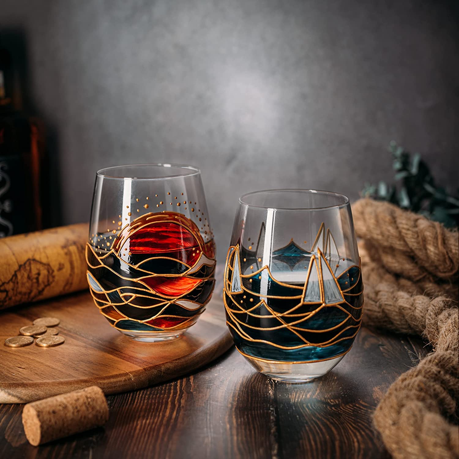 beginner wine glass painting designs DIY Painted Glass Holiday Edition Painting Kit, Art Cellar Houston  Art  Cellar Houston, Cordovan Art School Energy Corridor