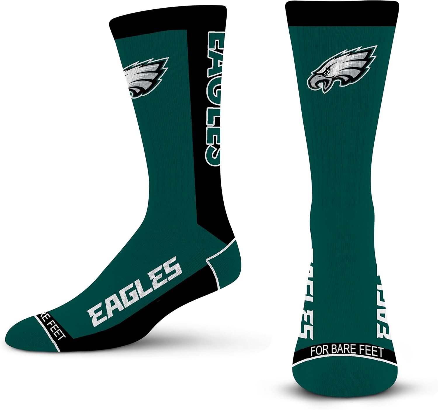 For Bare Feet - NFL MVP Classic Home & Away Crew Socks - 2 pack