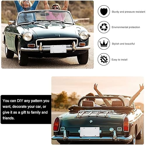 Miniatura 5 de Wyoming - Placa de matrícula de aluminio para decoración de automóvil de 12 x 6 pulgadas, placa decorativa retro oxidada para hombres y mujeres,