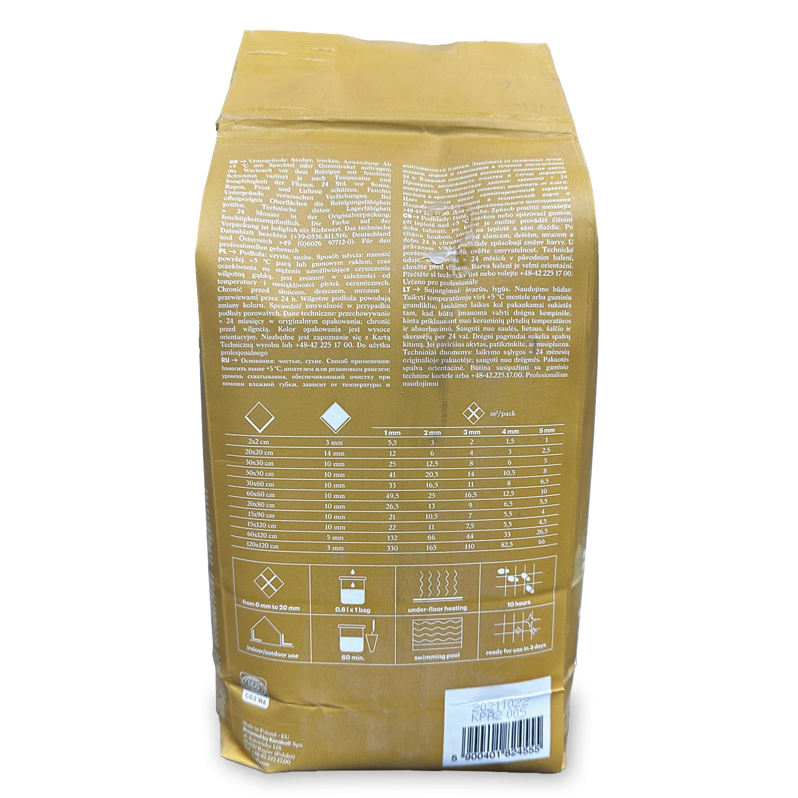 Fugabella Color 27 Kg - Malta Per Fugature Decorativa, Bioedilizia, 50 Colori