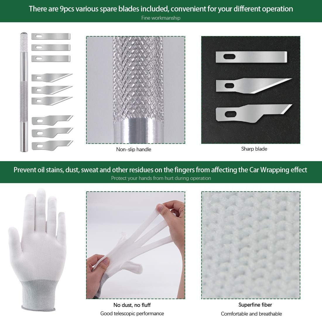 Flash Deals - 60% OFF Keadic 47Pcs Car Vinyl Wrap Tool Kits, Felt Squeegees with Spare Fabric Felts, Vinyl Graphic Magnet Holders, Gloves, Zippy Vinyl Cutter, Utility Knife and Blades, Micro Squeegees and Storage Box 🛒 Crazy Deals Keadic 47Pcs Car Vinyl Wrap Tool Kits, Felt Squeegees with Spare Fabric Felts, Vinyl Graphic Magnet Holders, Gloves, Zippy Vinyl Cutter, Utility Knife and Blades, Micro Squeegees and Storage Box