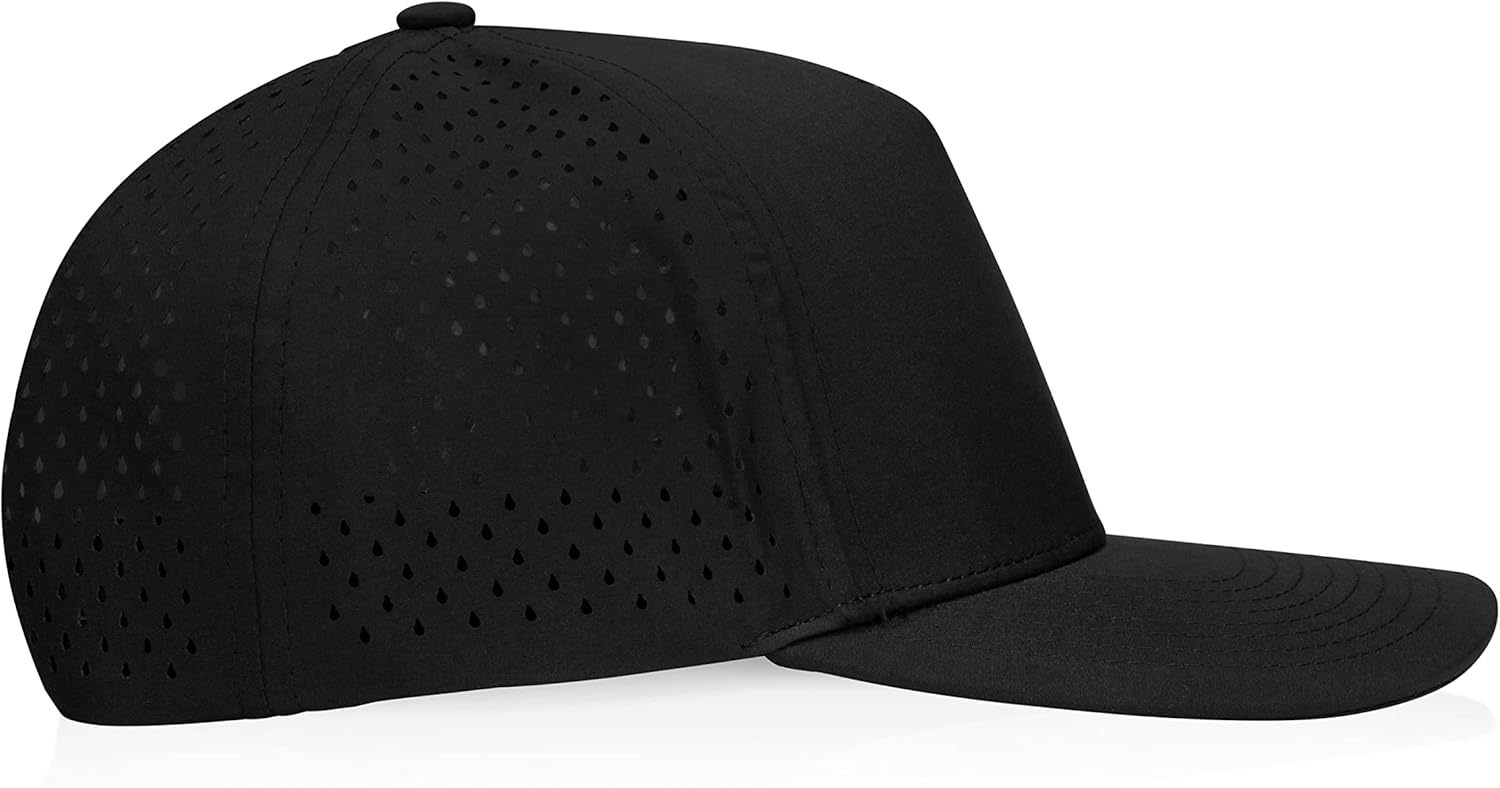 Billest Gilbert Performance 5‑Panel Snapback Hat – Adjustable Flat‑Bill Cap for Men & Women | Breathable and Lightweight - Image 3