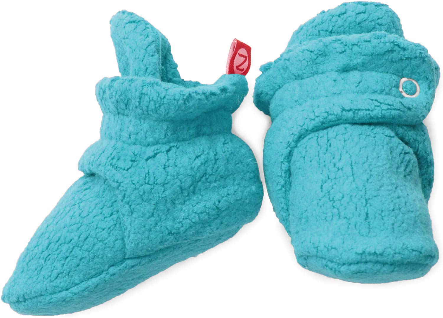 Zutano Newborn Unisex-Baby Fleece Bootie, Pool, 6 Months