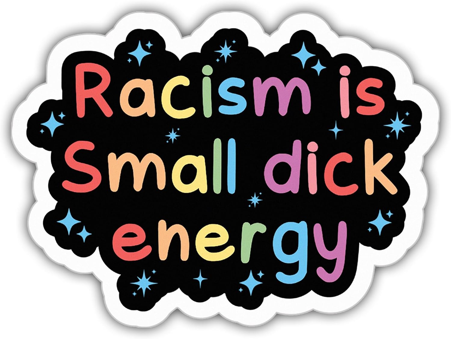 Amazon.com: Anti Racism Stickers Anti Racist Stickers Racism Is Small ...