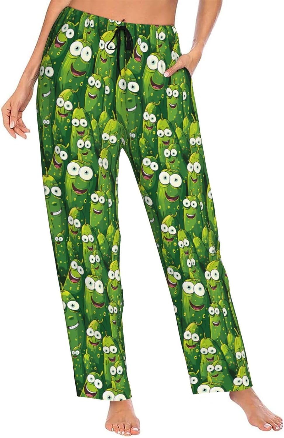 Women Comfy Pajama Pants Stretch Sleepwear Lounge Pants With Pockets & Drawstring