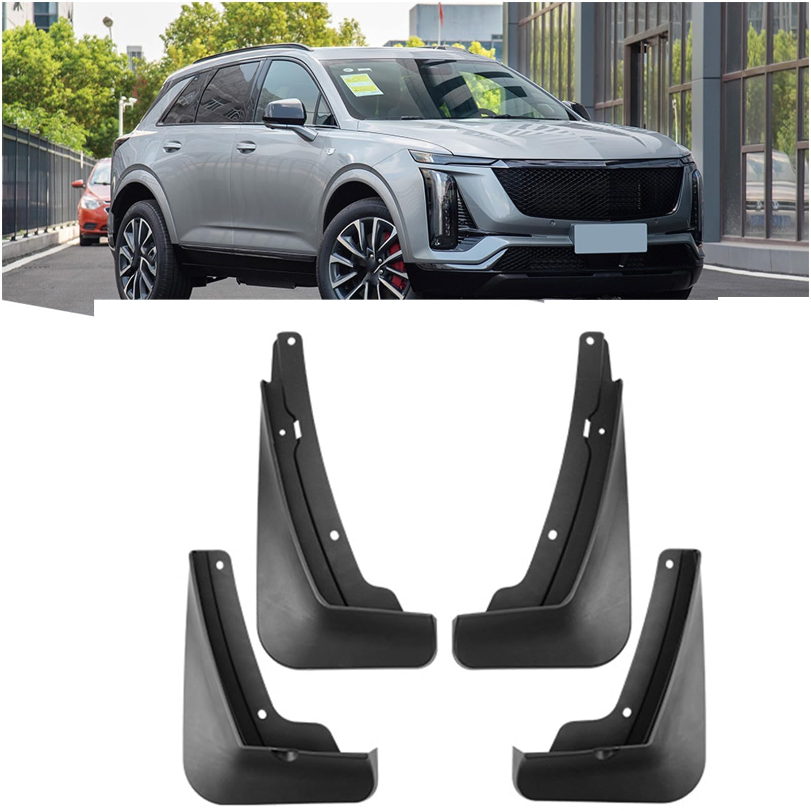 NYSLDSCO 4Pcs Premium Mud Flaps for Cadillac XT5 2025 Front and Rear Splash Guards Durable Mudguards Protection Against Road Debris