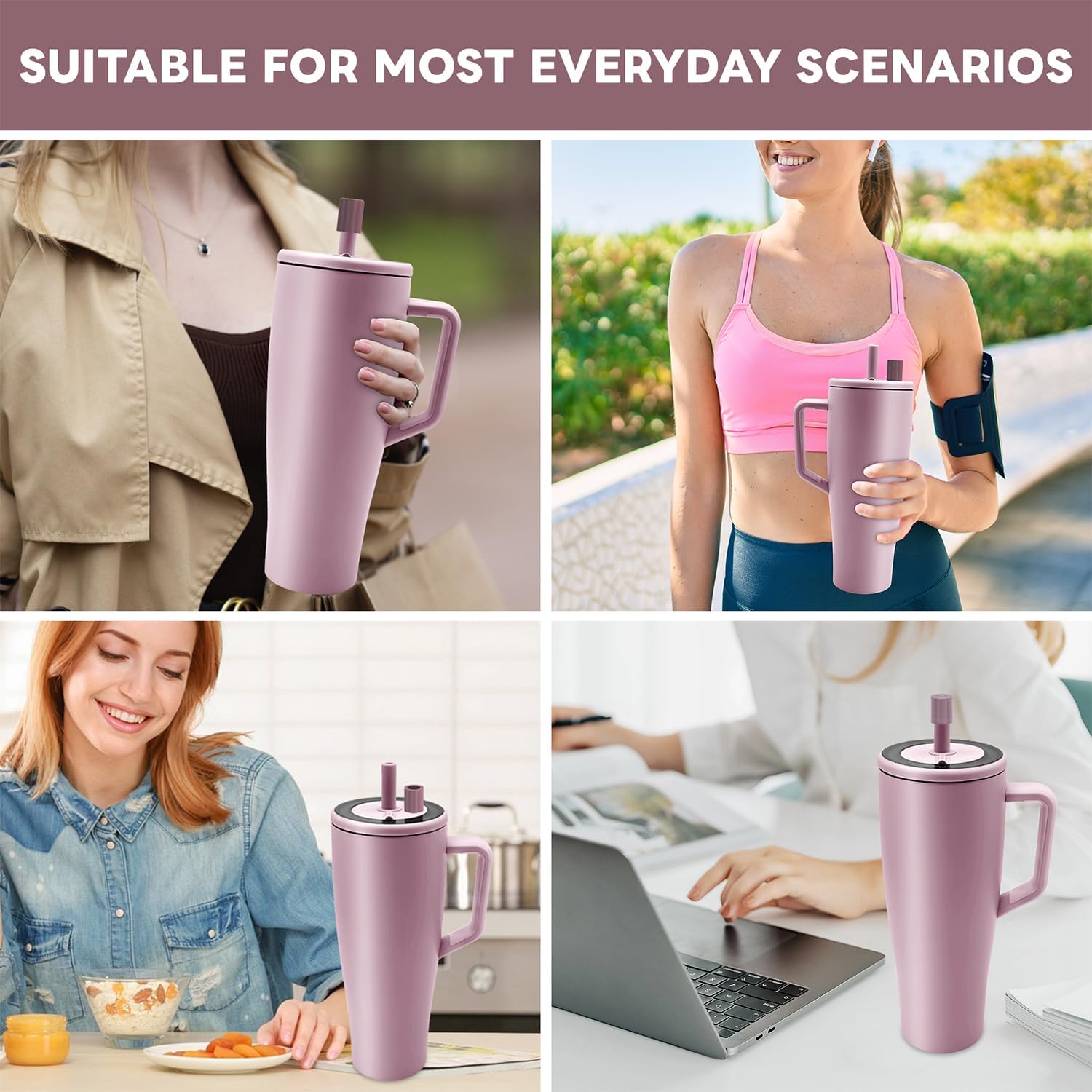 2 Pack Magnetic Straw Covers Compatible with Brumate Era 30&40 oz Tumblers,Silicone Straw Caps - Image 5