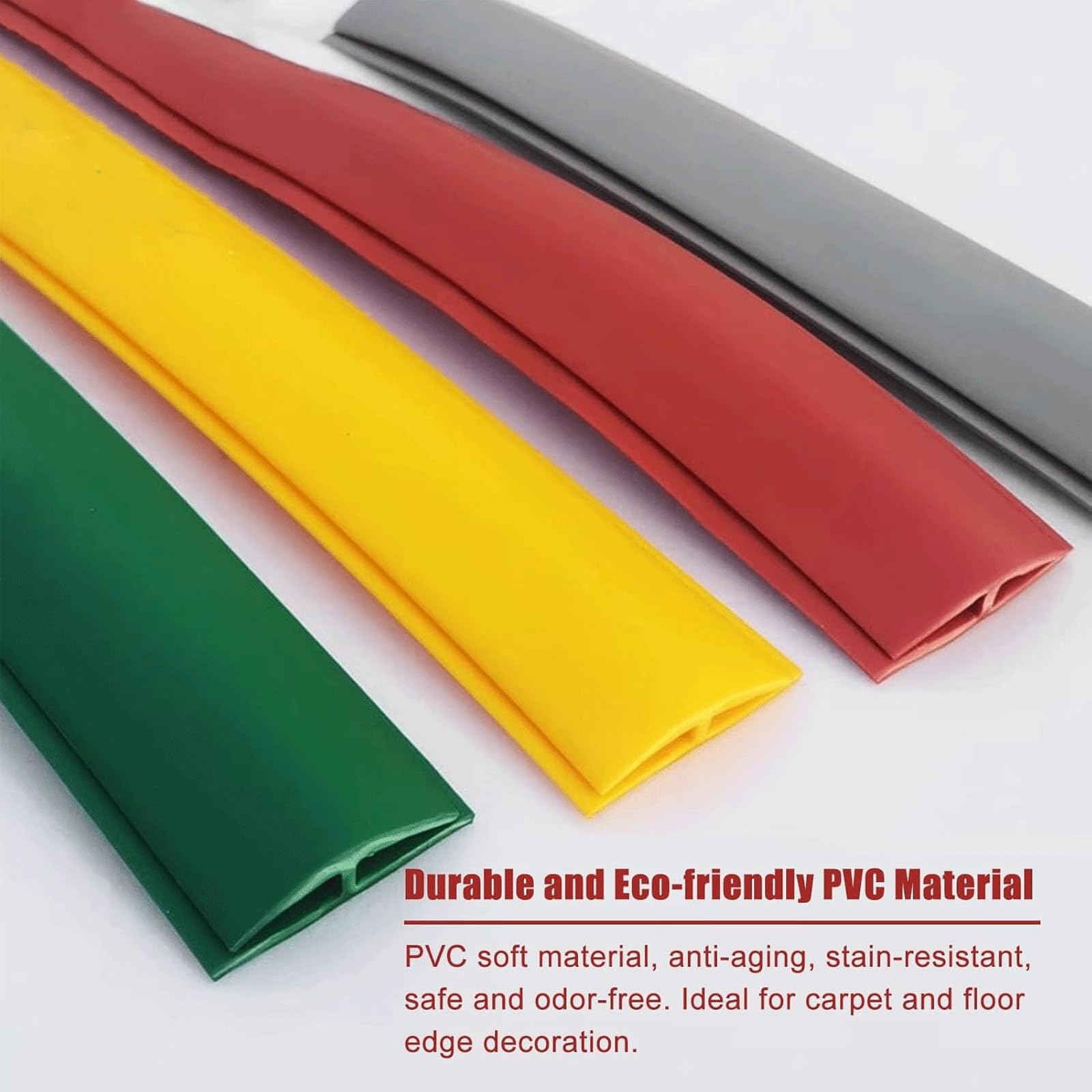 Teppich-Übergangsstreifen, Kantenleiste, 1 m – 10 m Lange PVC-Fugenverbindungsleiste für Feste Teppichleisten und -Kanten, für Zuhause, Schule, Hotel, Büro