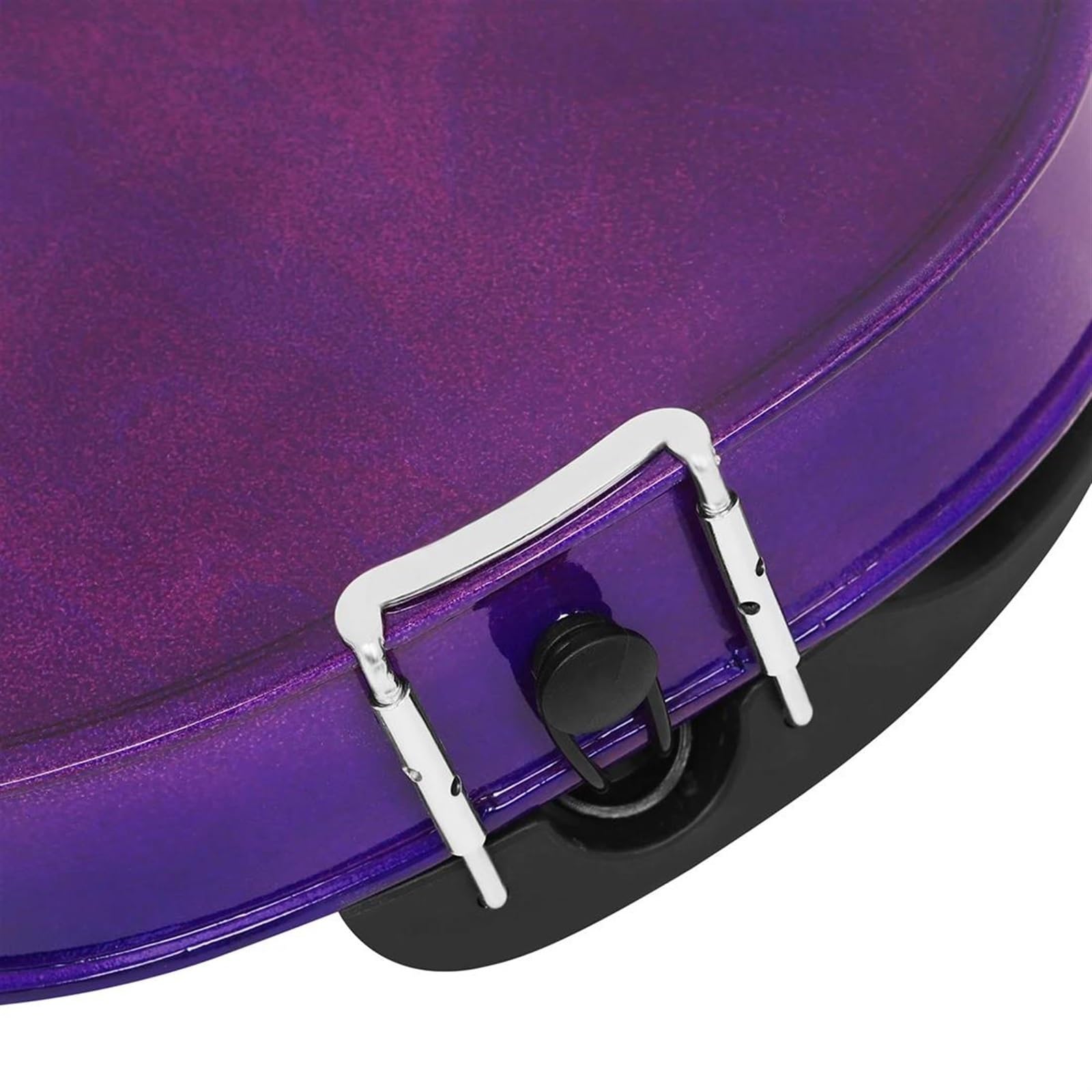 Violino Acustico In Legno Massello A Grandezza Naturale 4/4 Per Principiante Con Custodia E Di Colore Verde/viola(Purple)