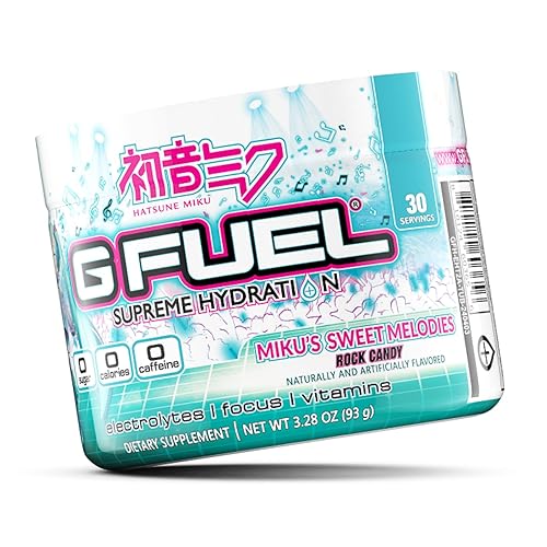 Miniatura 4 de G Fuel Sweet Melodies Supreme Hydration, mezcla de electrolitos en polvo para energía y concentración, suplemento sin azúcar y cafeína con vitaminas