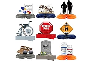 Funny 50th Birthday Table Centerpiece Decorations for Retirement Party