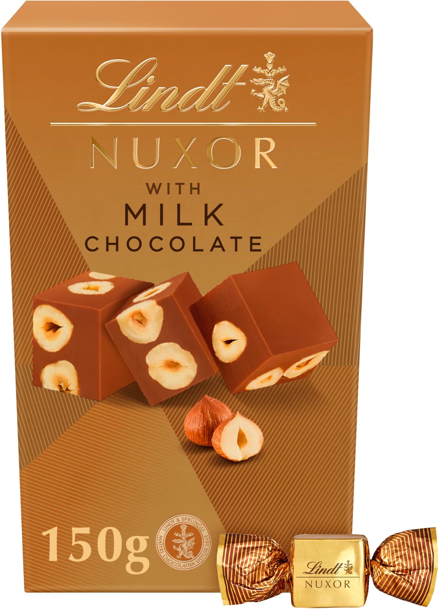 Lindt Nuxor Milk Chocolate Hazelnut Ganache Box 150g