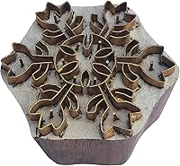 Vista 5 de Royal Kraft Sellos de madera de latón para impresión de bloques en arcilla, cerámica, tela BHJtag010