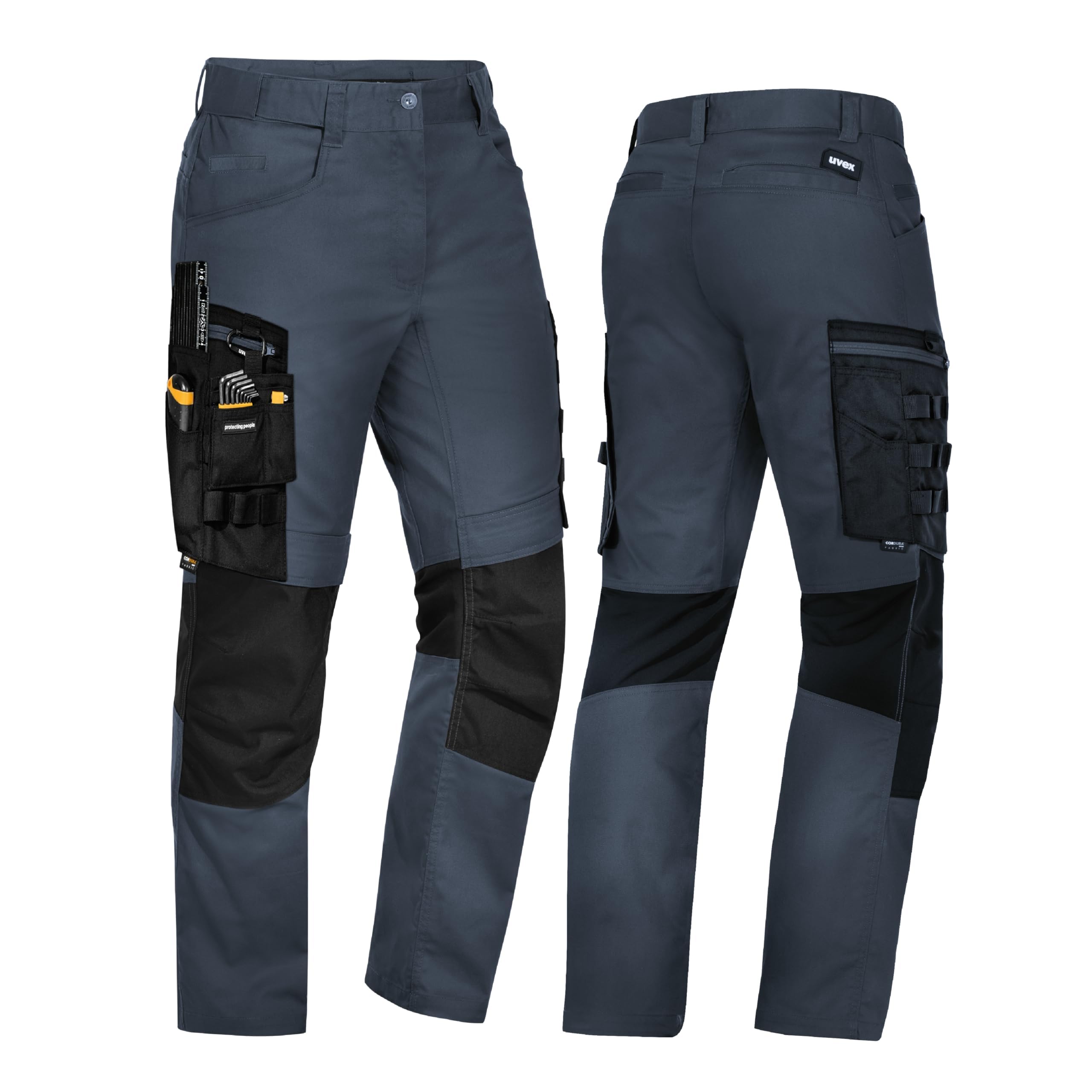 Uvex Echor - Pantalones de Trabajo para Hombres con Mucho - Flexibles & robustos