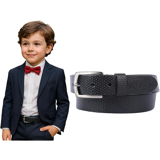 Flyer Kids Genuine Leather Belt Adjustable 2-14 Years
