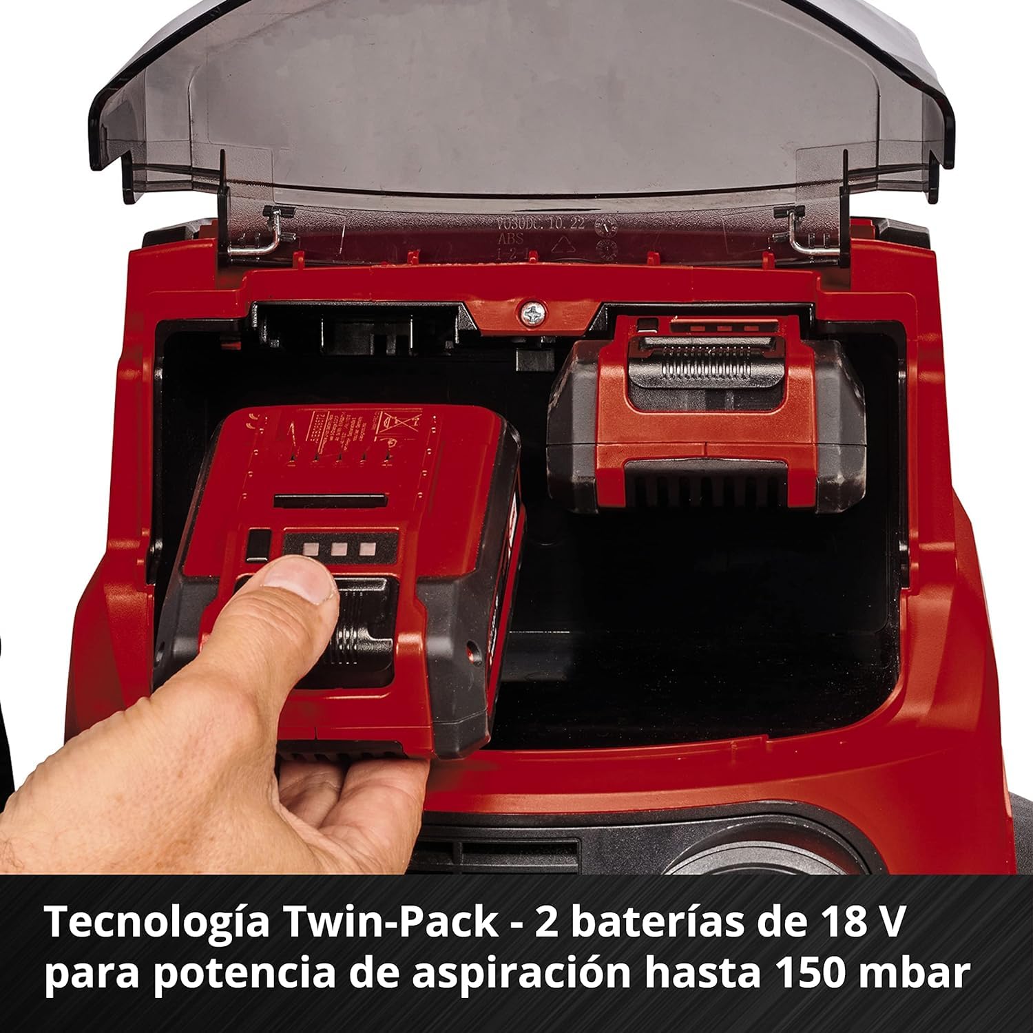 Einhell Professional Aspirador de seco-húmedo con batería TP-VC 36730 S Auto-Solo Power X-Change (Iones de Litio, 36 V, función de conectividad, función Eco/Boost, sin batería ni Cargador)