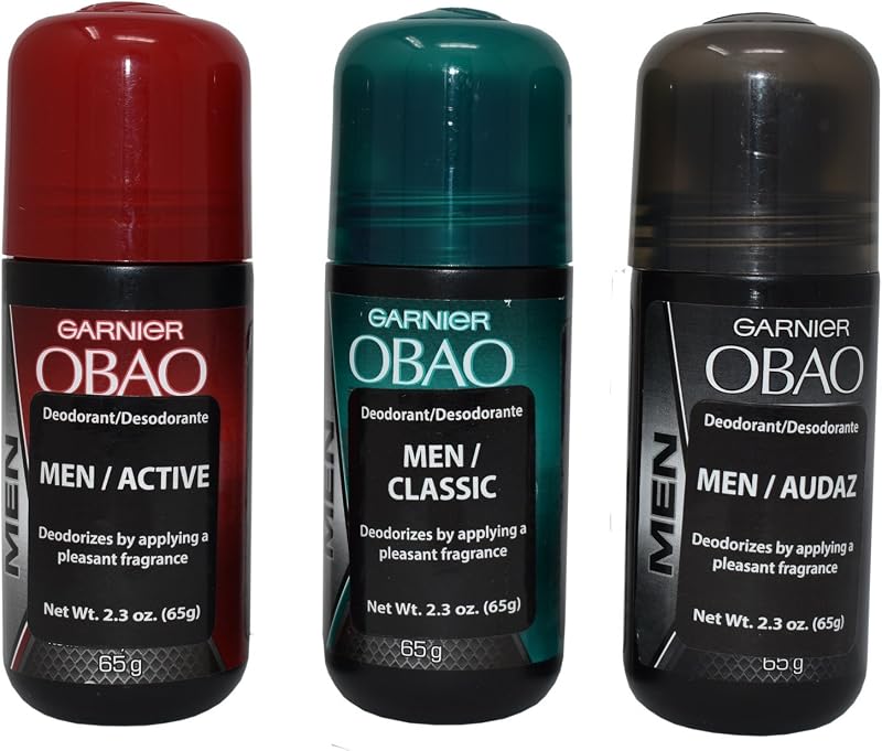 Desodorante masculino Obao — Pacote com 3
