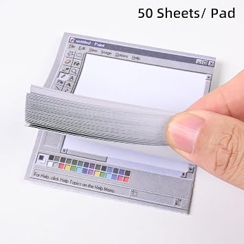 14 Pack Simulated Pixel Panel Style Sticky Notes, 3x3 Inch Note Pads 65 GSM