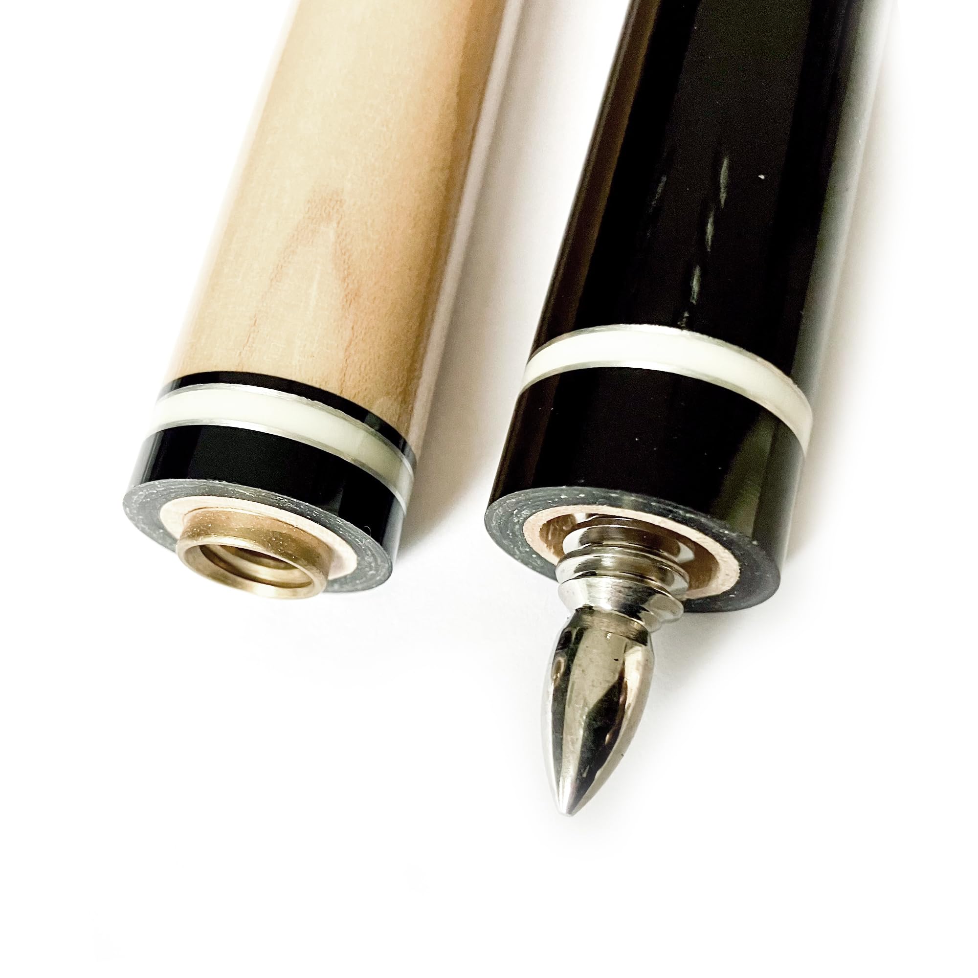 Robertson Break & Jump Queue, für Power Anstoß und Jump-Shot, Profi-Pool-Cue, Ferrule und Tip 13,5 mm aus Bakelit, extrem hartes Oberteil, 3-TLG. Quick Joint