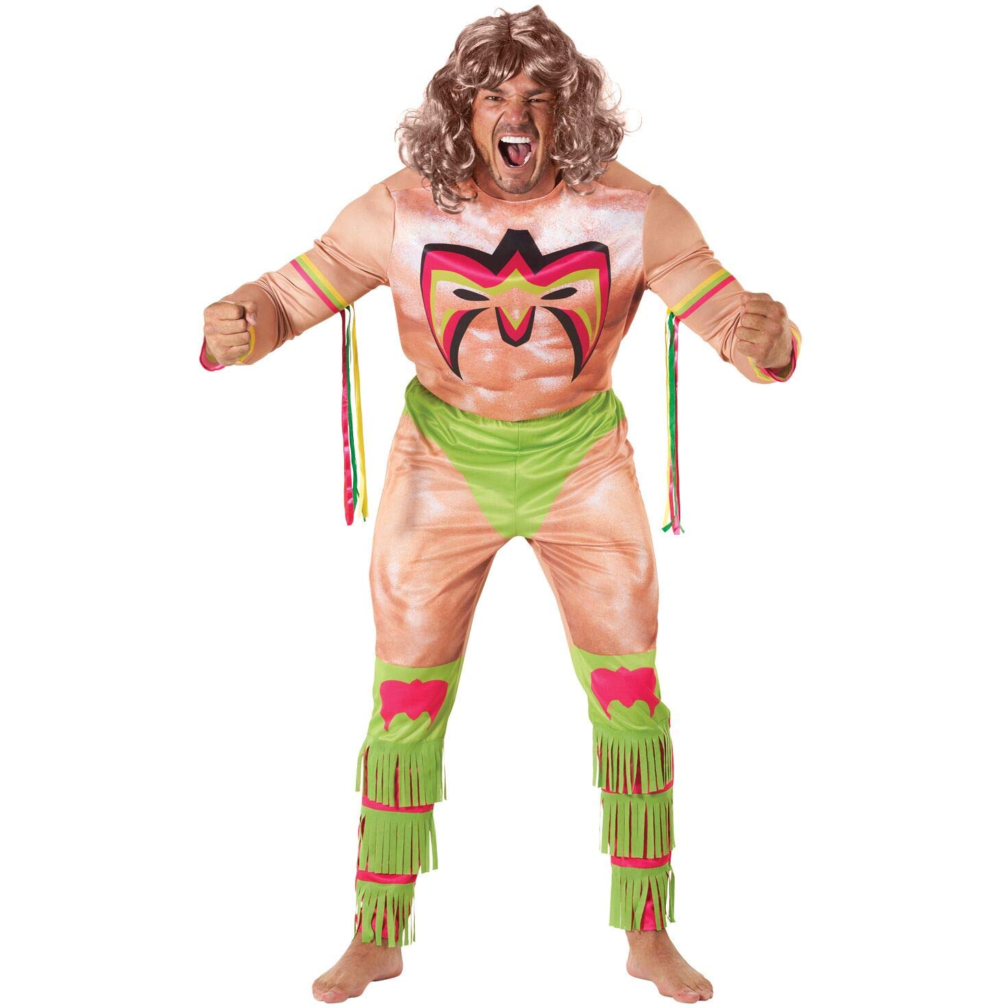 Morph Licensed Classic WWE Ultimate Warrior Adults Halloween Costume