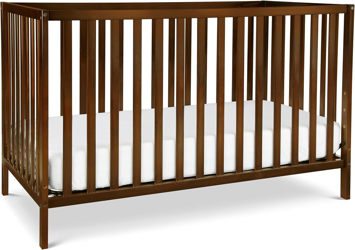 Cuna convertible DaVinci Union 4 en 1, certificada por GREENGUARD, expreso | Cuna convertible en cama para niños pequeños, cama de día y cama de tamaño completo - 4 alturas de colchón ajustables - Los kits de conversión se venden por separado