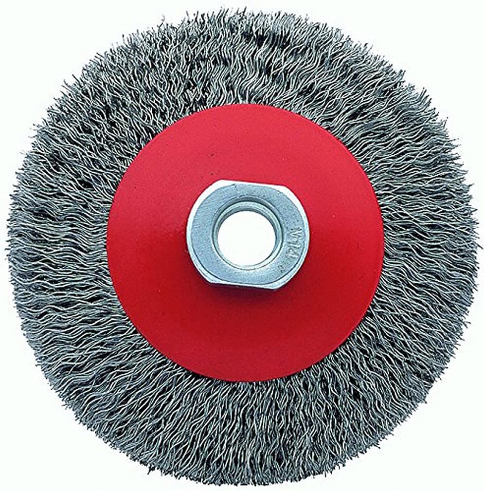 Bellota - Brosse industrielle conique en acier laitonné. Fil de fer ondulé