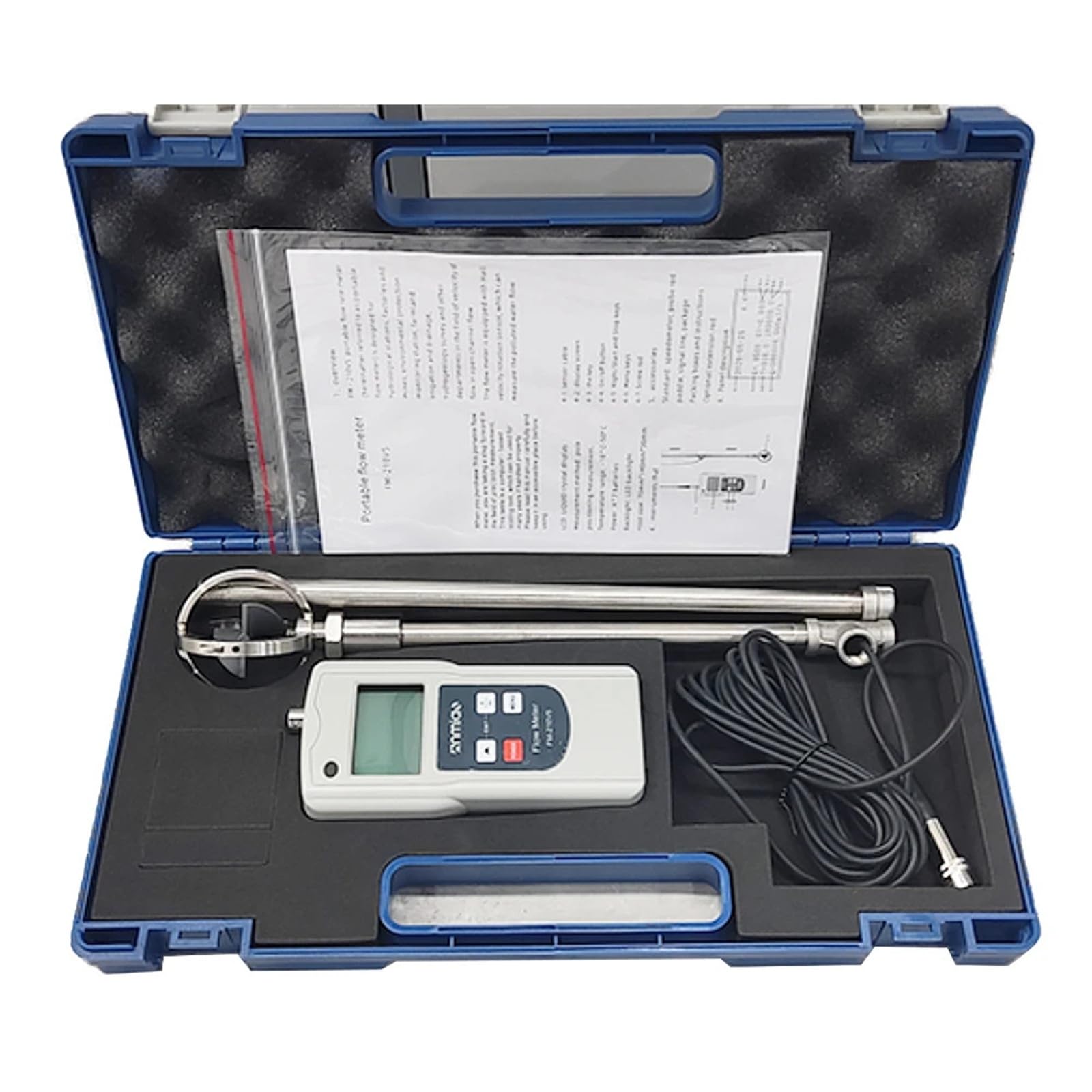 Medidor Digital Portátil De Caudal Agua FM-210V5