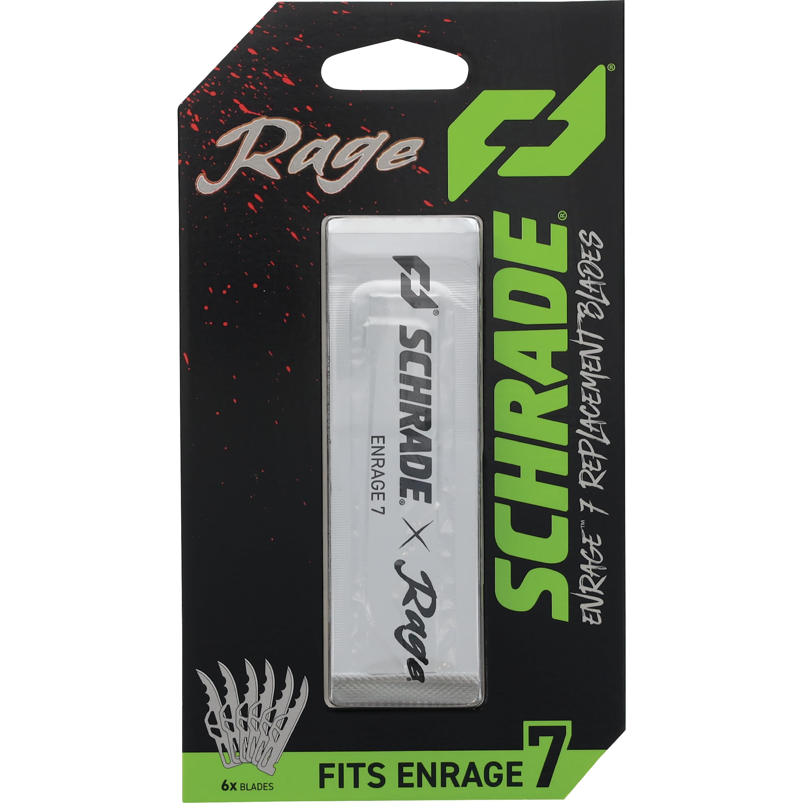 Enrage Replacement Blades 6 Pack with 2.5-3" 420A Steel Blades, Compatible with Schrade Enrage Series, for Hunting, Outdoors, and EDC