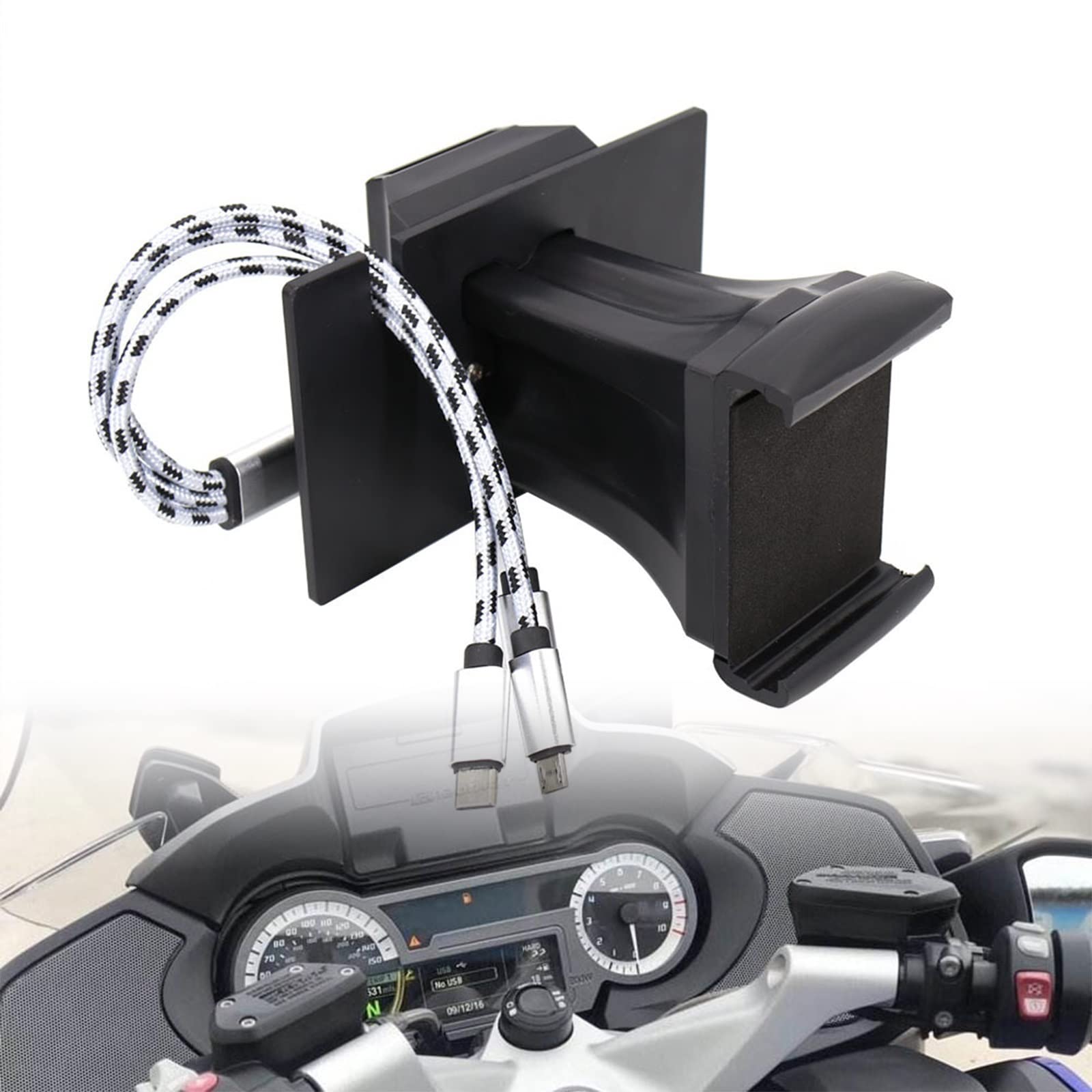 Uchwyt nawigacyjny USB dla telefonu komórkowego Motocykl Uchwyt