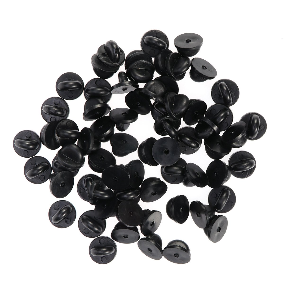 Ultnice 100 Pcs Rubber Butterfly Pin Clasp Pin Clasp Replacement