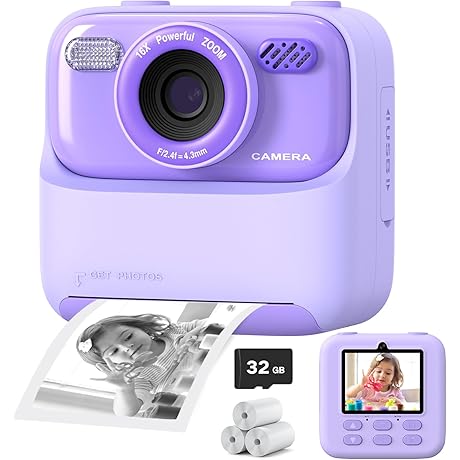 1080P Kids Instant Print Camera