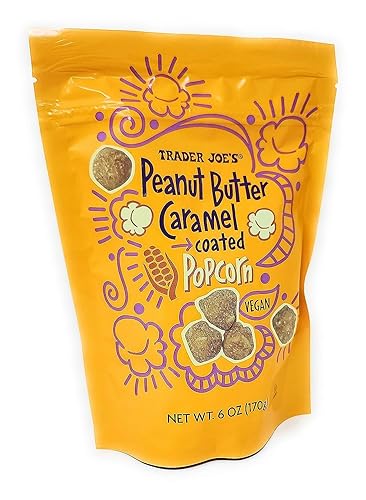 Trader Joe's - Palomitas de maíz recubiertas de caramelo con mantequilla de maní (paquete de 3)