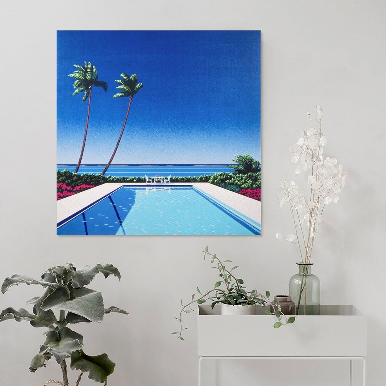 Amazon.co.jp: 永井博 イラストレーター アートポスター Citypop 夏の