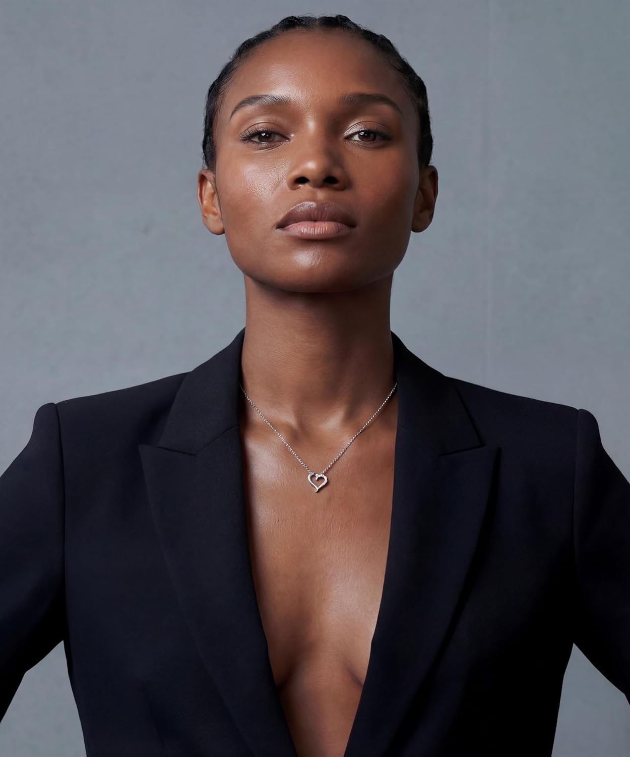 Heart 14K White Gold Plated Necklace for Women Dainty Love Cubic Zirconia Pendant Necklaces Birthday Jewelry Gifts for Her, Mom, and Wife - Image 4