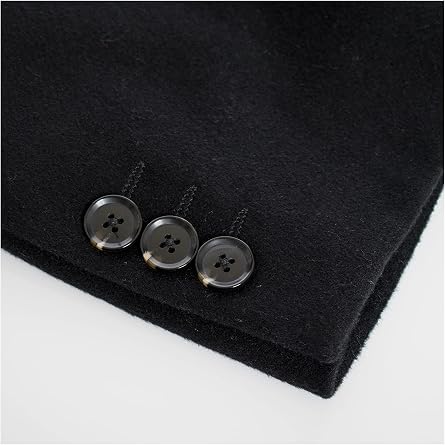 Men's Premium 100% Wool and Cashmere Long Jacket Wool and Cashmere Top Coat Outerwear OverCoat