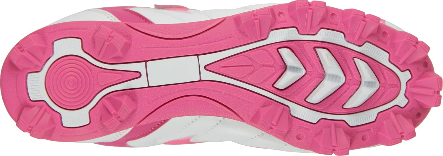 Unisex-Child Baseball Cleats Kids Softball Shoes for Boys Girls Rubber Molded Little Children Big Youth Sneakers Easy to Wear Sports Footwear