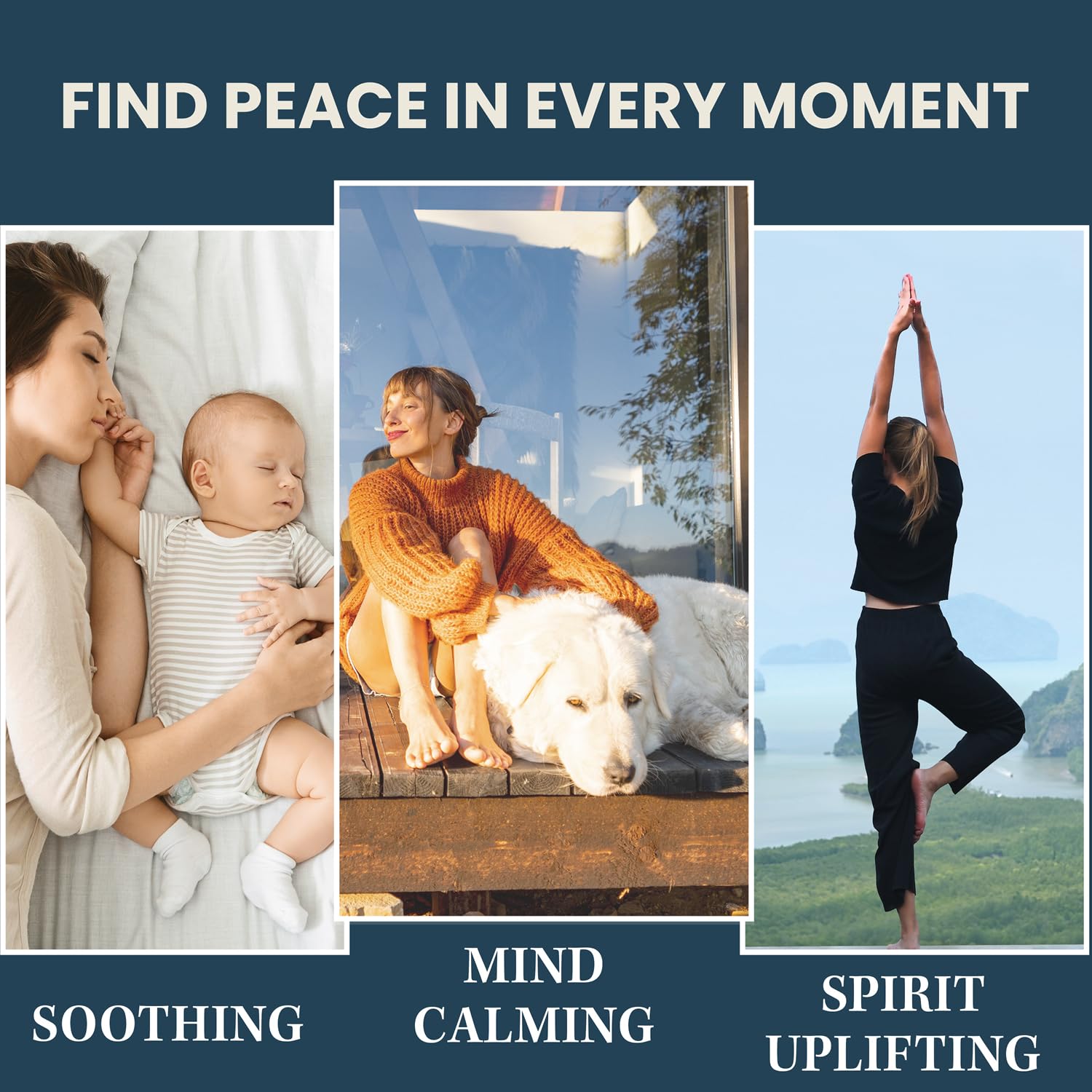 Woodstock Windspiel Meditation Chime, Silber, 99,8 cm